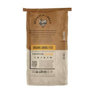 Scratch and Peck Whole Grain Grower Mash + Corn Turkey Feed - 40 lbs Bag - Soy-Free - 20.5% Protein,...