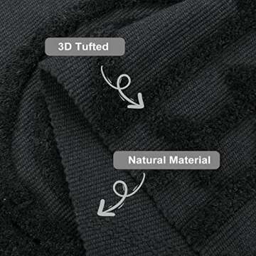 Uphome Boho Runner Rug 2'x5' Washable Evil Eye Tufted Bedroom Rug with Tassels Soft Cotton Woven Kit...