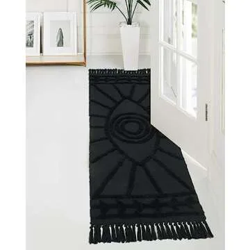 Uphome 2'x5' Washable Boho Runner Rug for Home
