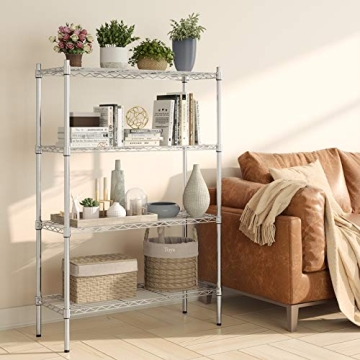 Heavy-Duty Adjustable 4-Tier Wire Rack by Auslar