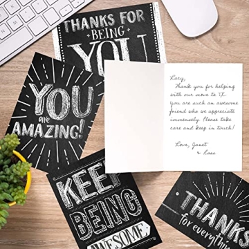 Chalkboard Thank You Cards - 24 Retro Designs for Every Occasion