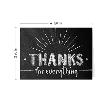 Chalkboard Thank You Cards - 24 Retro Designs for Every Occasion