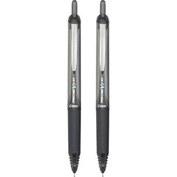 PILOT Precise V7 RT Rolling Ball Pens 2-Pack Black Ink