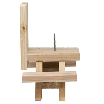 Charming Cedar Squirrel Picnic Table Feeder for Outdoors