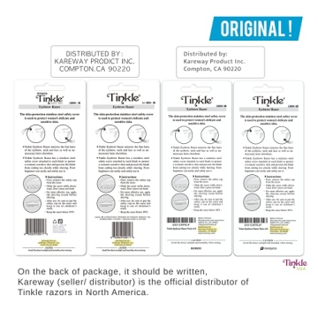 Professional Dorco Tinkle Eyebrow Razors - 3 Pack for Flawless Skin