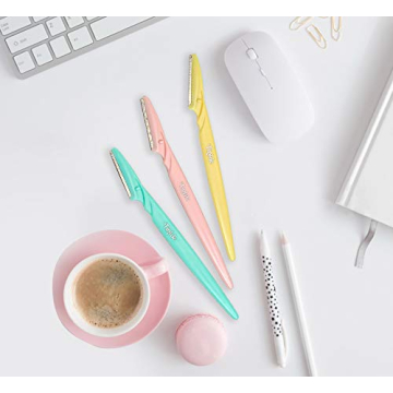 Professional Dorco Tinkle Eyebrow Razors - 3 Pack for Flawless Skin