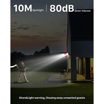 IHOXTX Wireless Security Camera with Solar Panel