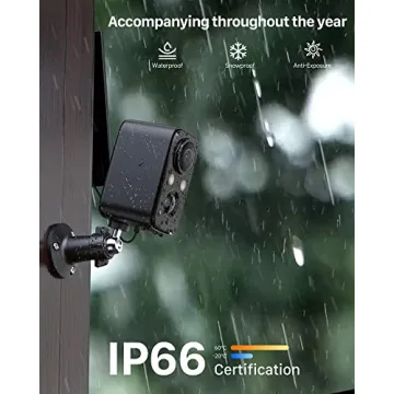 IHOXTX Wireless Security Camera with Solar Panel