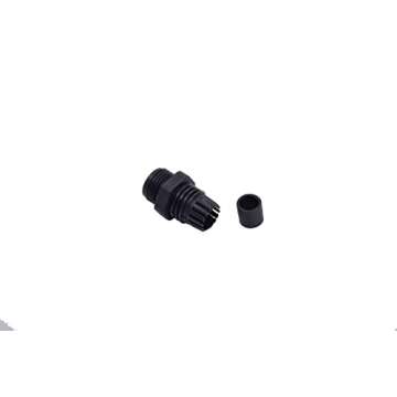 100pcs Waterproof PG9 Cable Gland Connector Black Plastic Adjustable IP68 M16 Thread Cable Gland with Locknut Rubber Ring for 4-8mm Wire
