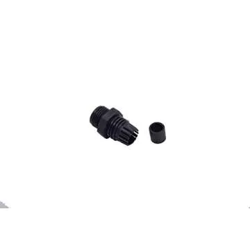 100pcs Waterproof PG9 Cable Gland Connector Black Plastic Adjustable IP68 M16 Thread Cable Gland with Locknut Rubber Ring for 4-8mm Wire