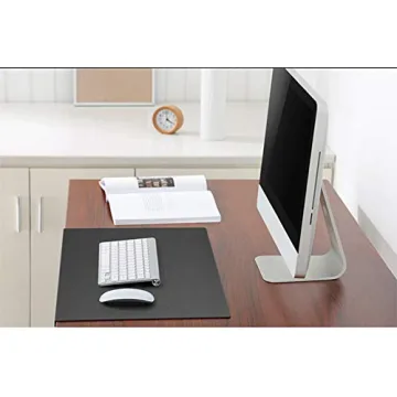 PU Leather Office Desk Pad, Writing Mat with Full Grip Fixation Lip, Table Blotter Desk Protector Waterproof Gaming Mat Laptop Keyboard Working Mat, Non-Slip Table Protective Pad