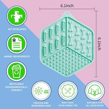 Feeding Mat for Dogs&Cats,Dog Bath Distraction Device,Dog Anxiety Relief,Alternative to Slow Feeder Dog Bowls,Snuffle Mat for Dogs, and Dog Puzzle Toys,Perfect for Food,Yogurt,or Peanut Butter