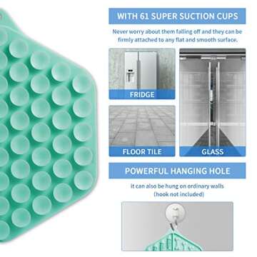 Feeding Mat for Dogs&Cats,Dog Bath Distraction Device,Dog Anxiety Relief,Alternative to Slow Feeder Dog Bowls,Snuffle Mat for Dogs, and Dog Puzzle Toys,Perfect for Food,Yogurt,or Peanut Butter