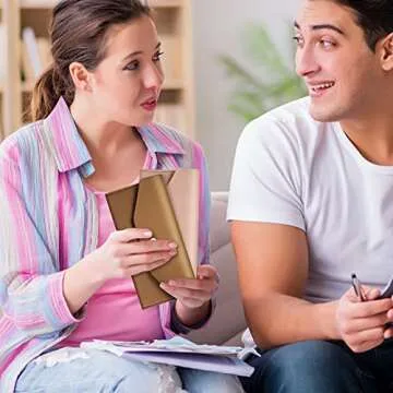 Stylish Leather Cash Envelope Wallets - Set of 3