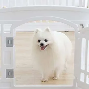 Stylish Pet Playpen: Safe & Easy Assembly for Dogs