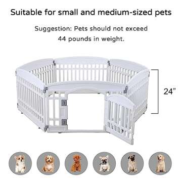 Stylish Pet Playpen: Safe & Easy Assembly for Dogs