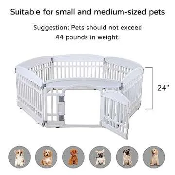 Stylish Pet Playpen: Safe & Easy Assembly for Dogs