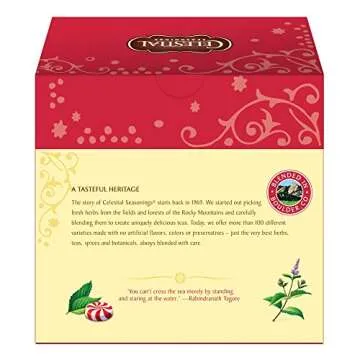 Celestial Seasonings Herbal Tea Peppermint 40 Count Ideal Refreshment