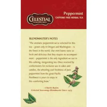 Celestial Seasonings Herbal Tea Peppermint 40 Count Ideal Refreshment