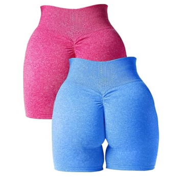 Abonlen Women's High Waisted Scrunch Workout Shorts