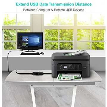 BlueRigger USB Extension Cable (32FT/10M, Long Active USB2.0 Extender, Male to Female Repeater, Data Transfer Cord)- for Game Consoles, Printer, Camera, Keyboard, Hard Drives