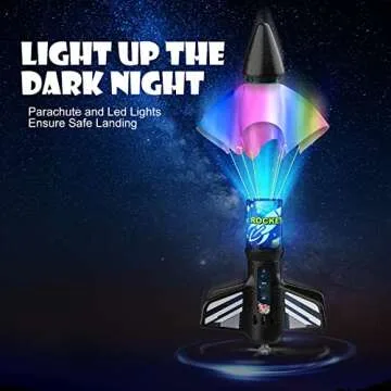 Rocket Launcher for Kids, Self Launching Motorized Air Rocket Toy, Outdoor Toys for Ages 8-12, Model...