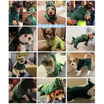 Dogs Clothes Small Pet Costume Halloween Dinosaur Costume Dog Clothing Puppy Outfits Funny Apperal (...