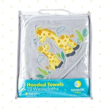 Spasilk 23-Piece Baby Bath Towel & Washcloth Set