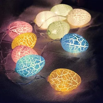 Chasgo LED Easter Decoration Eggs Lights Battery Operated