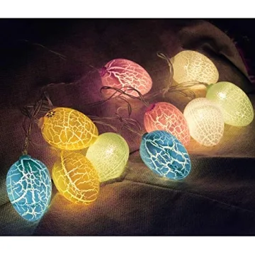 Chasgo LED Easter Decoration Eggs Lights Battery Operated