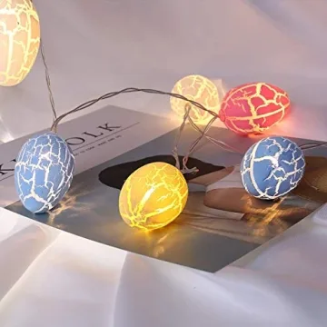 Chasgo LED Easter Decoration Eggs Lights Battery Operated