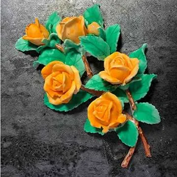 3D Flowers Silicone Fondant Molds Rose Cake Chocolate Moulds Dried Flower Jewelry Decorative Mould Resin Epoxy Clay Molds Pastry Baking Tools