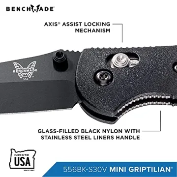 Benchmade Mini Griptilian Knife with Edge Retention Features