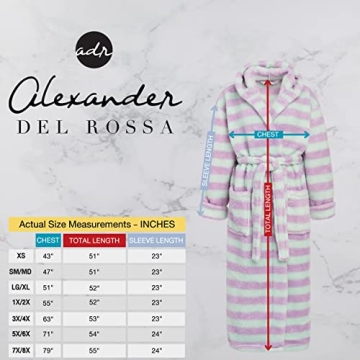 Luxurious Alexander Del Rossa Fluffy Hooded Robe