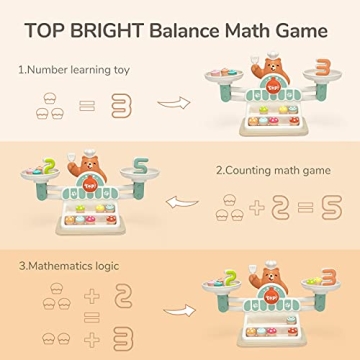 TOP BRIGHT Balance Math Game - Fun Educational STEM Toy