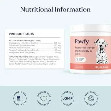 Pawfy Hip & Joint Supplement for Dogs | Mobility Support