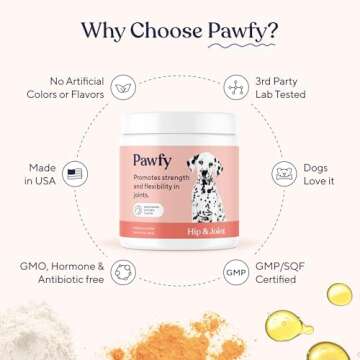 Pawfy Hip & Joint Supplement for Dogs | Mobility Support