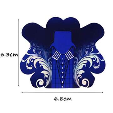 Finger Angel 500PCS Stiletto Nail Forms Acrylic Curve Nails UV Gel Nail Extension Nail Art Guide For...