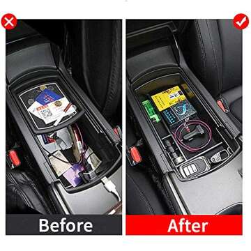 JOJOMARK Compatible with Honda Accord 2018 2019 2020 2021 2022 Accessories Center Console Tray Organ...