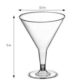 Durable DecorRack 24 Martini Glasses - BPA Free