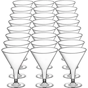 Durable DecorRack 24 Martini Glasses - BPA Free