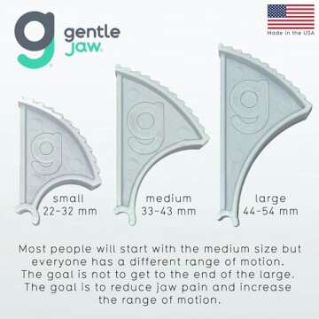 Gentle Jaw Pain Relief Device for TMJ Grinding Clenching Headaches ​Bruxism Caused by Tight Jaw Muscles. Use it to Passively Stretch and ​R​elax Your Jaw Muscles. We Call it Yoga for The Jaw