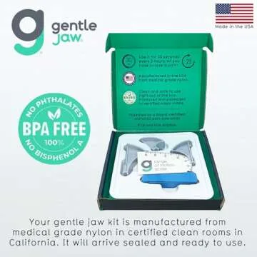 Gentle Jaw Pain Relief Device for TMJ Grinding Clenching Headaches ​Bruxism Caused by Tight Jaw Muscles. Use it to Passively Stretch and ​R​elax Your Jaw Muscles. We Call it Yoga for The Jaw