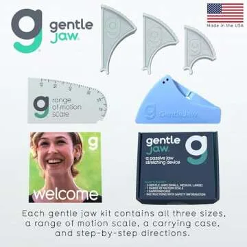 Gentle Jaw Pain Relief Device for TMJ Grinding Clenching Headaches ​Bruxism Caused by Tight Jaw Muscles. Use it to Passively Stretch and ​R​elax Your Jaw Muscles. We Call it Yoga for The Jaw