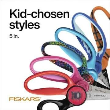 Fiskars 5" Kids Scissors - Safe & Easy Cutting Tool