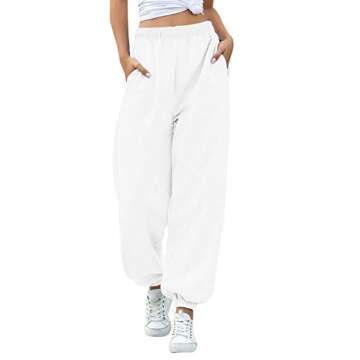 Amormio Women's Active Cotton-Blend Fleece Sweatpants