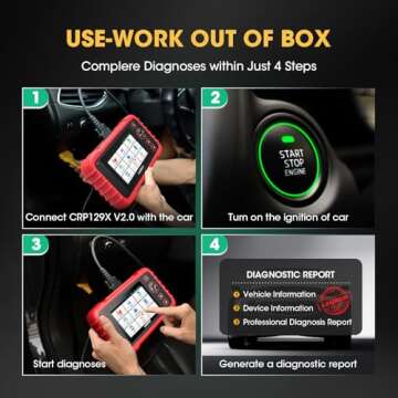LAUNCH CRP129X V2.0 Elite OBD2 Scanner, 2025 Upgrade