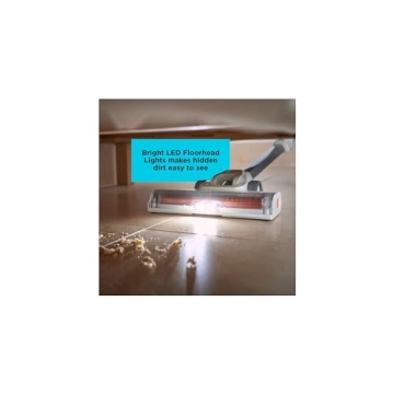 BLACK+DECKER POWERSERIES+ 20V MAX Cordless Stick Vacuum with LED Floor Lights, Lightweight, Multi-Surface (BHFEA520J) , Gray