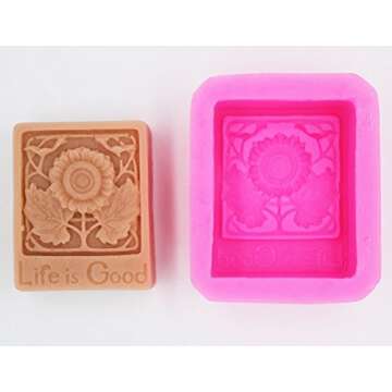 Longzang Craft Art Silicone Soap Mold for DIY Projects