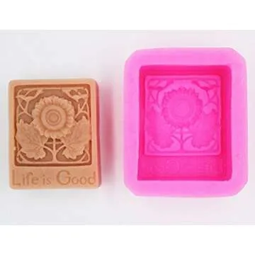 Longzang Craft Art Silicone Soap Mold for DIY Projects